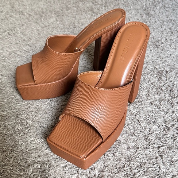 NEW Liliana brown high heels - Picture 3 of 4